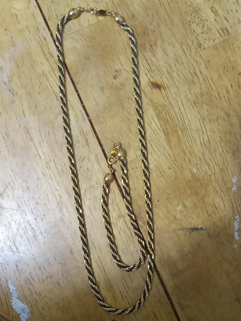 Trifari Gold-Tone Twisted Rope Necklace & Bracelet Set - Women's Jewelry